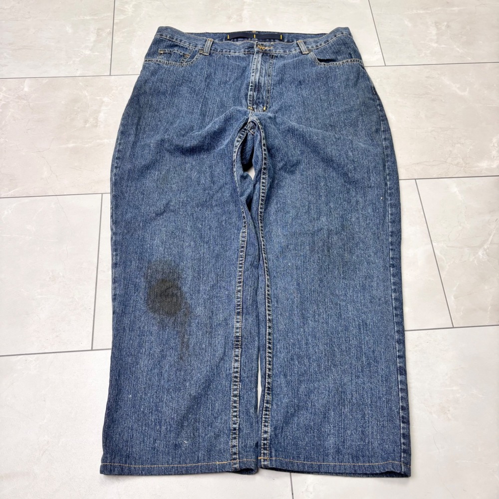 Nautica Jeans Co Relaxed Fit Baggy Jeans 34x32 Medium Wash Y2K Skater Denim